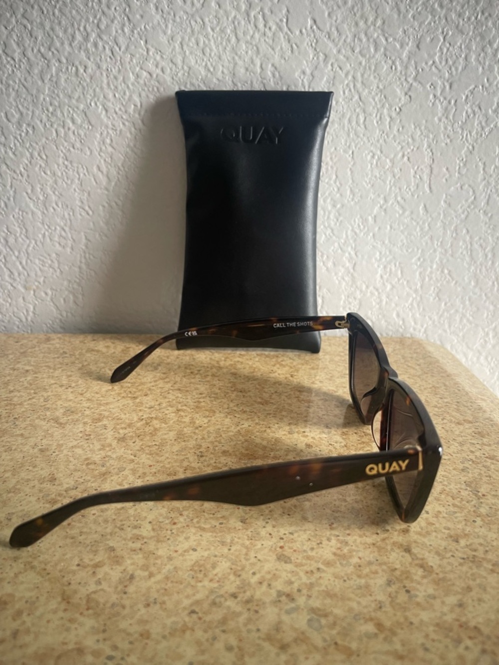 Quay Australia Brown Tortoiseshell Cat-Eye Call The Shots Sunglasses - Picture 5 of 5